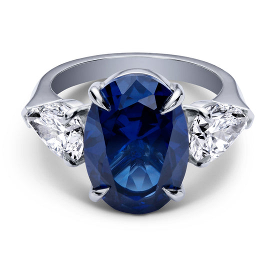 Three Stone - Blue Sapphire