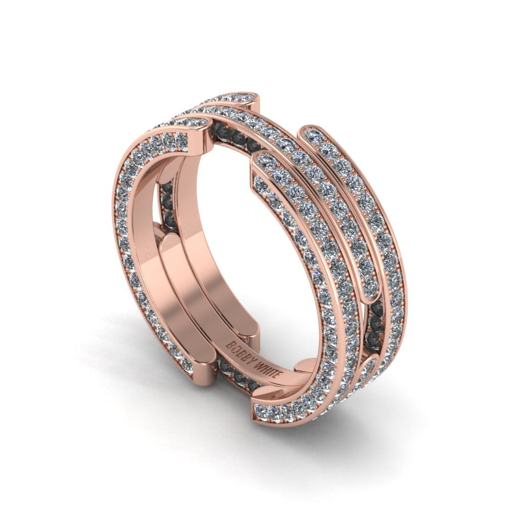 Motion Two diamond ring by jeweller, Bobby White